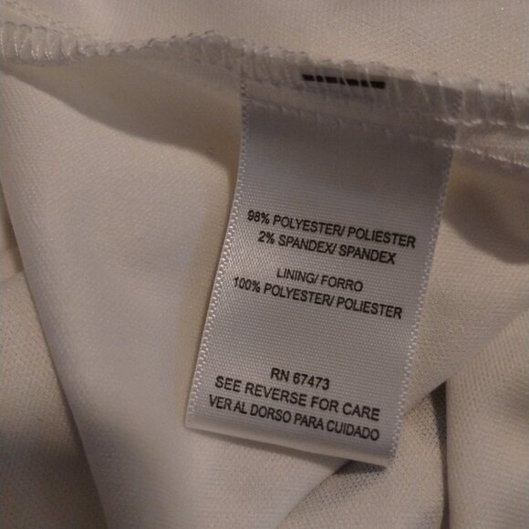 Maison Tara Midi Dress‎ Size 10 Lined Abstract Ruffle Short Sleeve V-Neck Casual - Picture 6 of 7